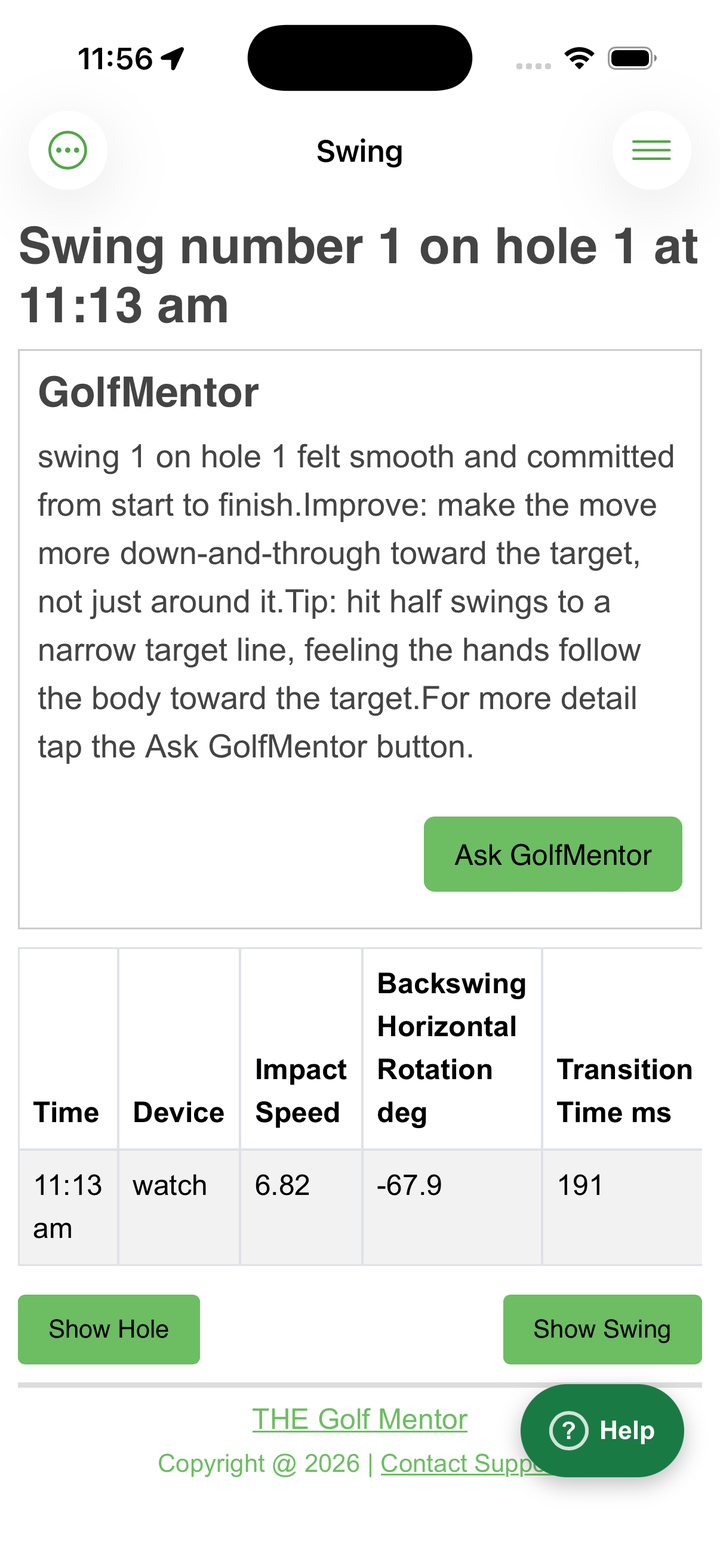 Every Full Swing, Captured Automatically
